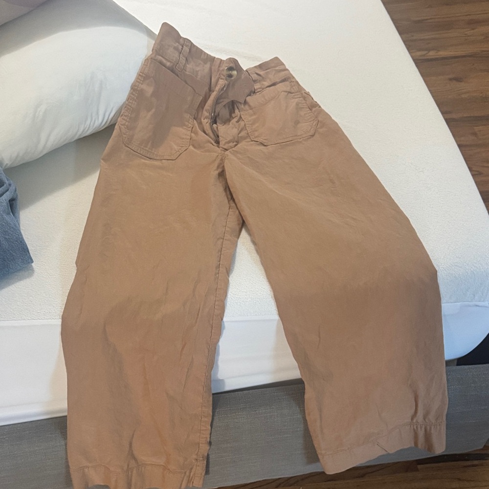Maeve Tan Cropped Pants